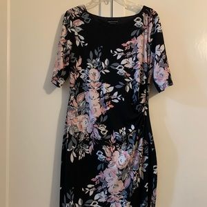 Black floral dress